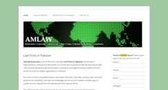 Desktop Screenshot of amlaw.pk